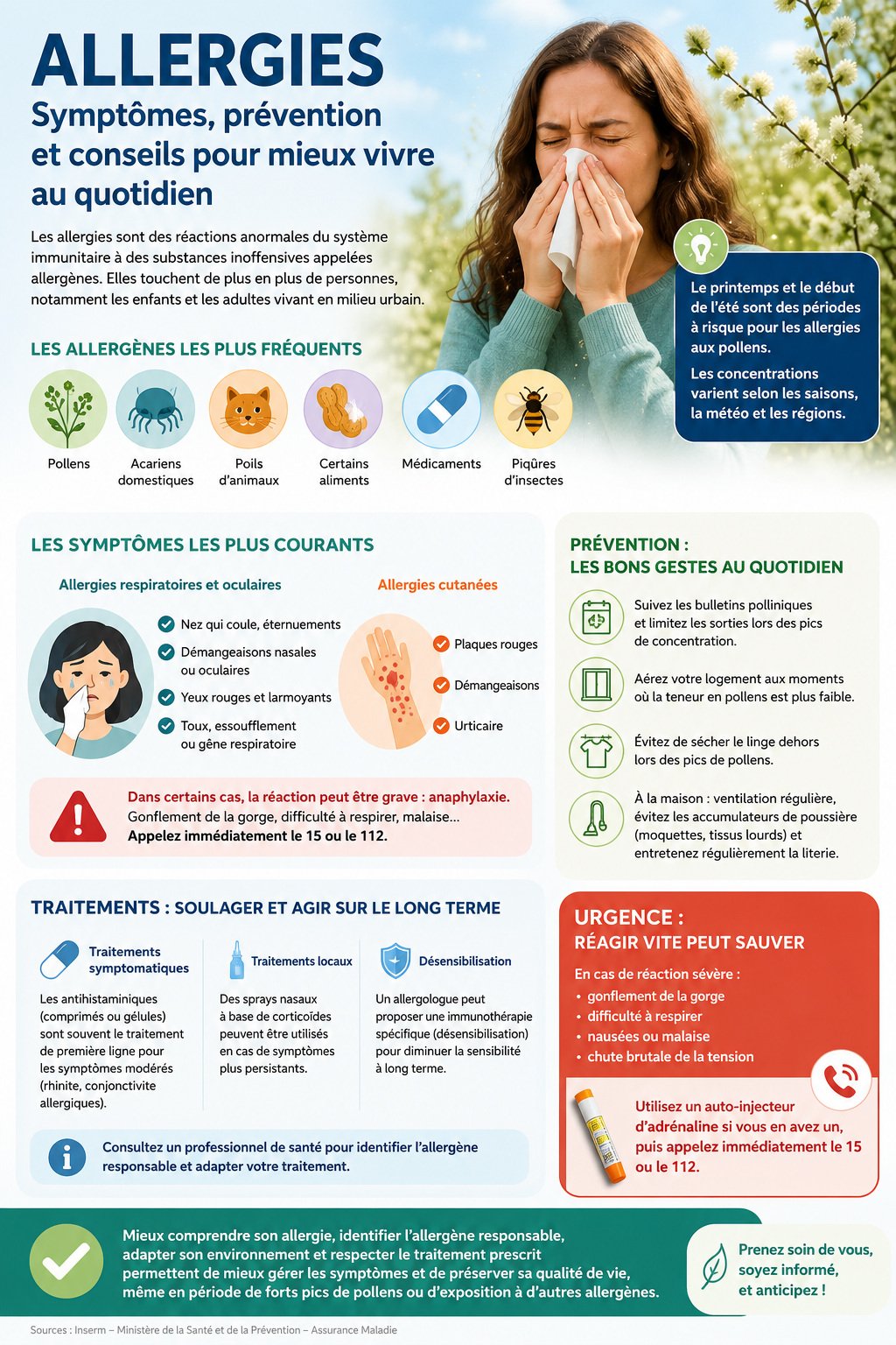 Allergies : symptomes, prévention et conseils pour mieux vivre au quotidien