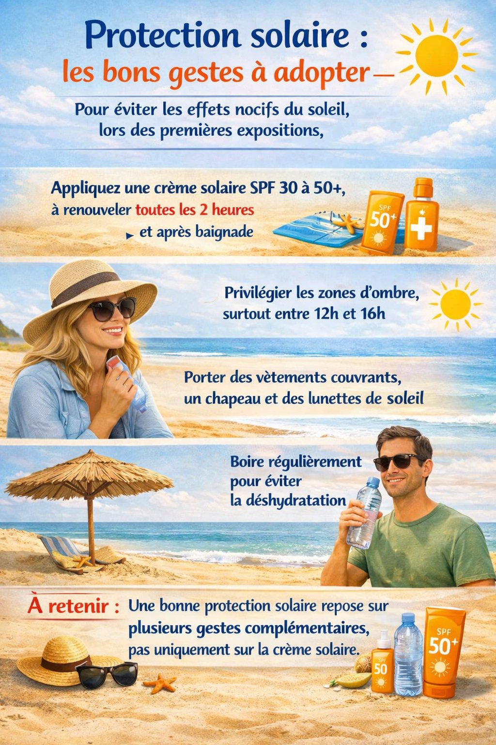 Protection solaire : les bons gests à adopter